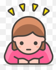 Woman Bowing Free Icon Of 780 Free Vector Emoji - Male Emoji Png Transparent Background,420 Emoji