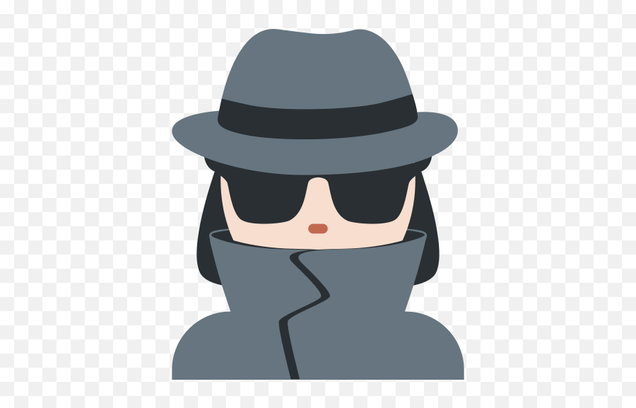 Woman Detective Emoji With Light Skin - Detective Emoji,Masquerade Emoji