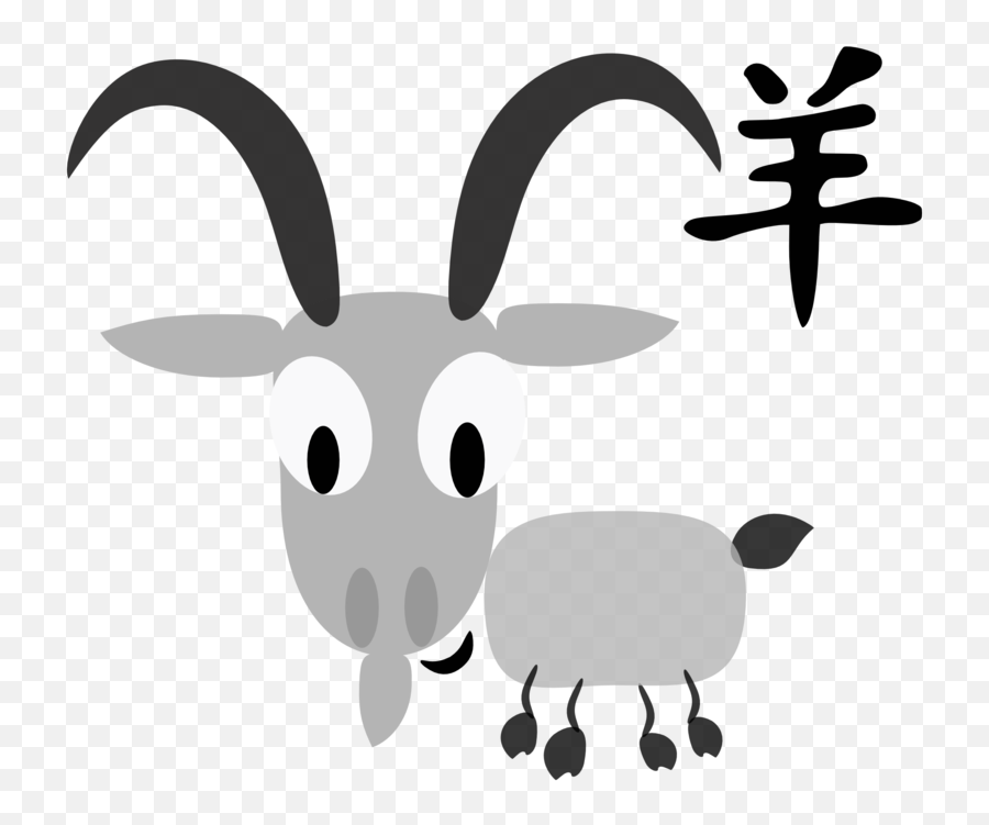 Download Free Png Chinese - Horoscopegoatsigncharacter Goat Chinese Zodiac Clipart Transparent Emoji,Goat Emoji Png