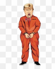 Free Trump Donald Images - Cartoon In Prison Emoji