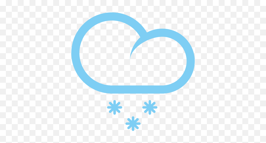 Weather Snow Svg Vector Icon - Heart Emoji,Snowing Emoticon