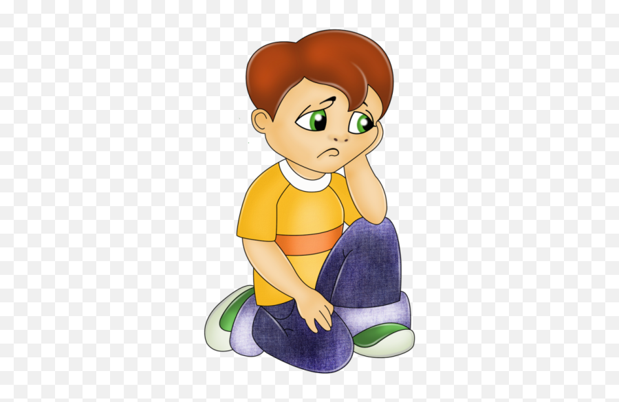 Sad Kids Jpg Transparent Huge Freebie - Sad Boy Cartoon Png Emoji,Sad Boy Emoji