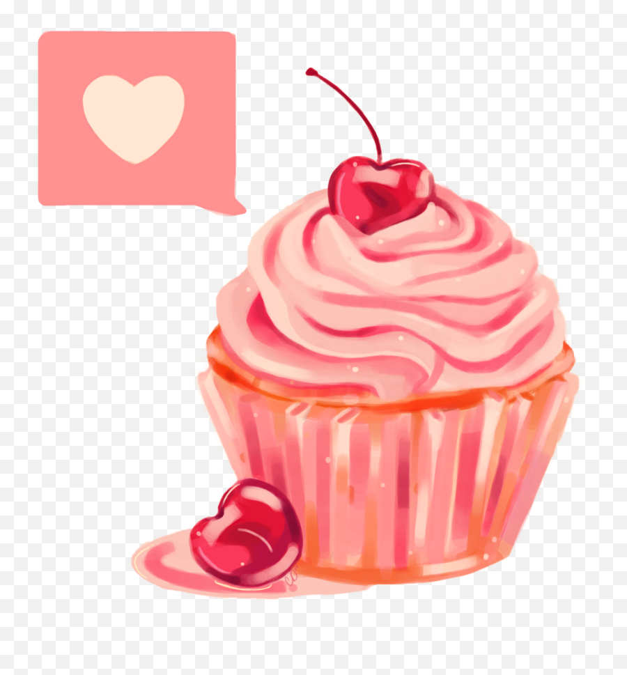 Birthday Cake Transparent Tumblr - Cupcake Pink Background Free Emoji,5sos Emoji Download