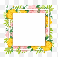 Download Beautiful Summer Flower Decoration Euclidean Vector - Picture Frame Emoji