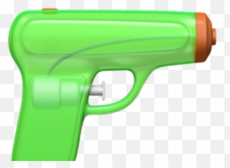 Apple Replaces Pistol Emoji With Lime Green Squirt Gun - Water Transparent Background