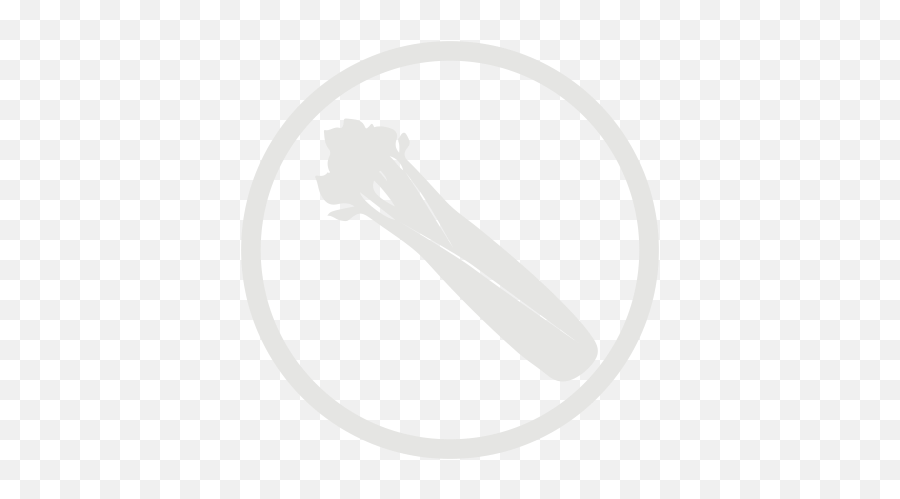 Celery Allergy Grey Icon - White Celery Icon Emoji,Celery Emoji