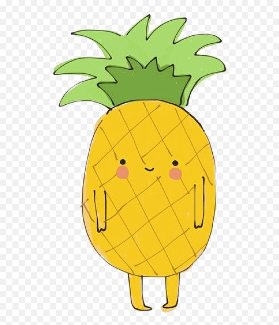Pineapple Sticker Challenge On Picsart - Cartoon Emoji,Pineapple Emoticon