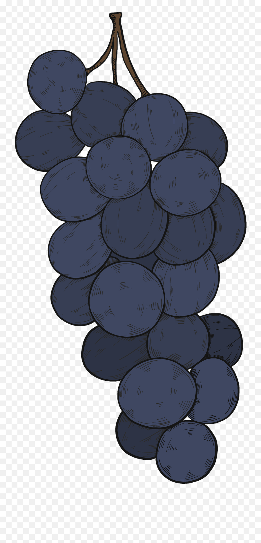 Black Grapes Clipart - Diamond Emoji,Grape Emoji