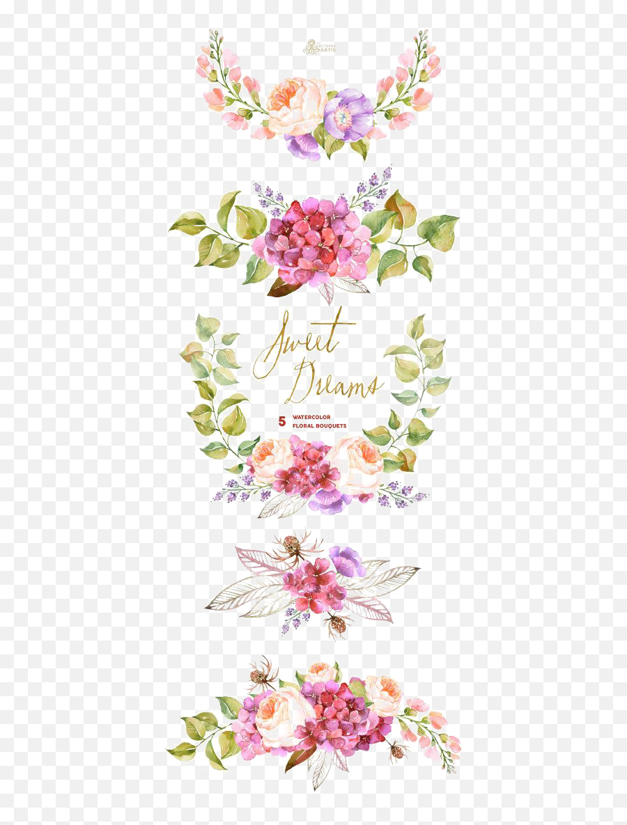 Flower Bouquet Watercolor Painting Wedding Invitation Emoji,Bouquet Of Flowers Emoji