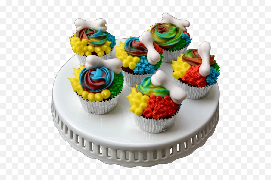 Dog Bone Cupcakes - Cupcake Emoji,Emoji Cupcakes