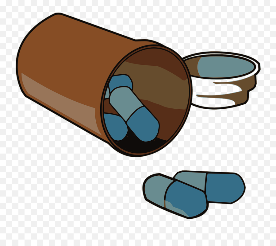 Free Pill Medicine Vectors - Spilled Pill Bottle Clipart Emoji,Peanut Emoticon