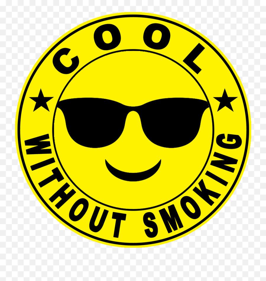 Im Cool Without Smoking - Circle Emoji,Smoking Emoticon