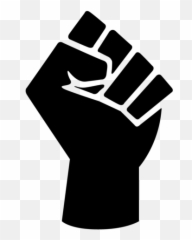 Black Girl Fist - Power Png Emoji