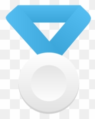 Silver Metal Blue Icon - Icone Que Representa A Prata Emoji