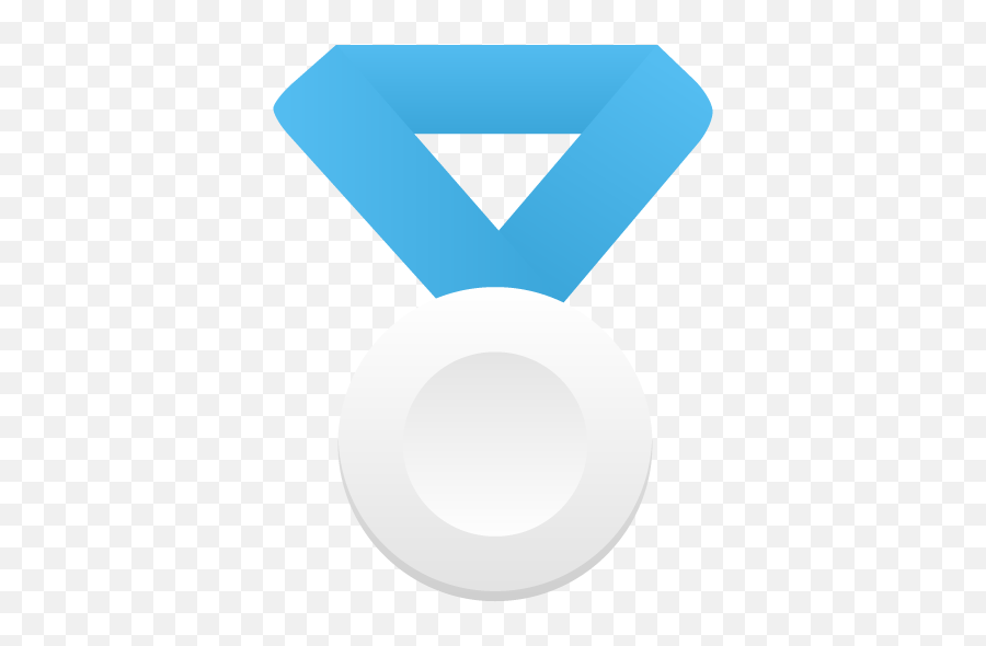 Silver Metal Blue Icon - Icone Que Representa A Prata Emoji,Silver Medal Emoji
