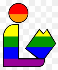 Gay Pride Rainbow Library Logo - Homosexual Emoji