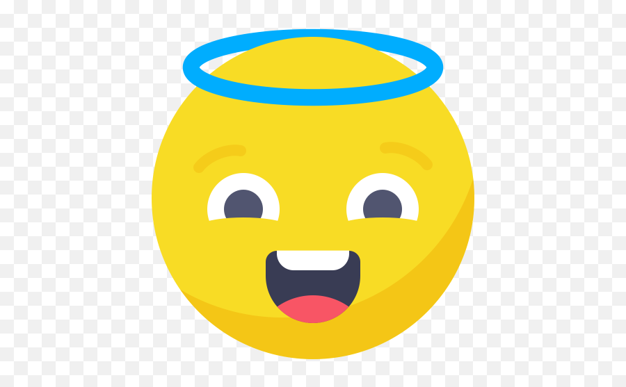 Angel Icon Png - Emoticon Santo Emoji,Angel And Devil Emoji
