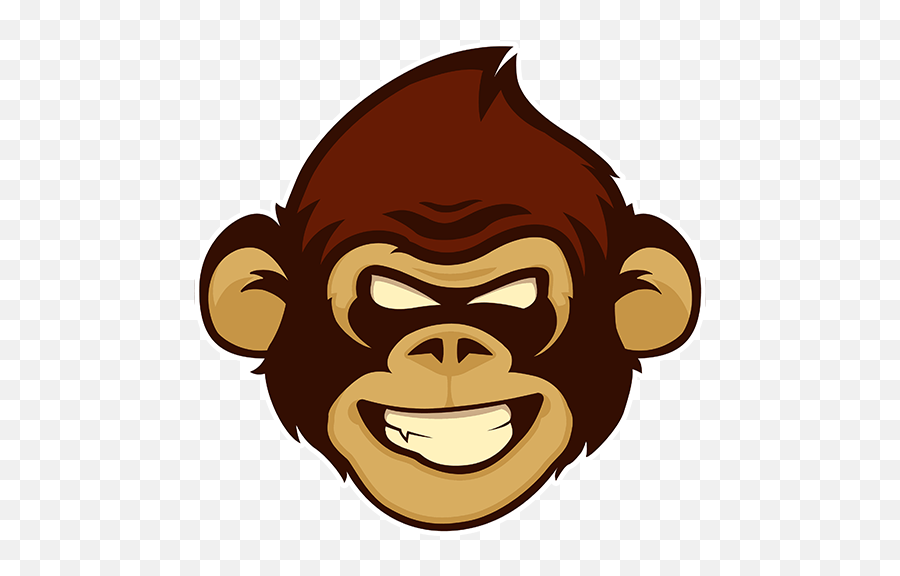 Monkey Emoji - Cartoon,Cheeky Monkey Emoji