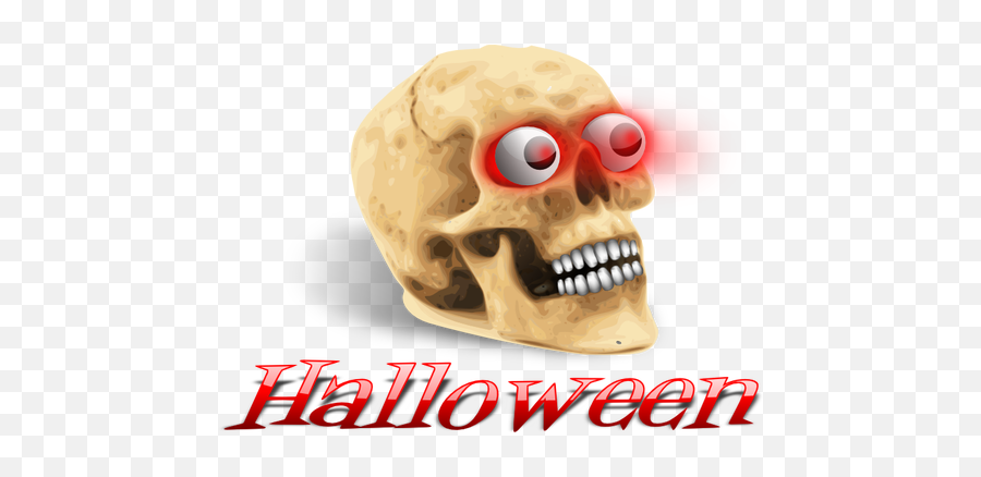 Scary Skull With Red Eyes Vector Image - Vector Graphics Emoji,Emoji Tattoo Gun
