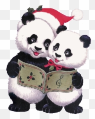 Christmas Baby Animals - Merry Panda Emoji