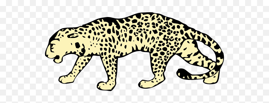 Leopard - Leopard Clipart Black And White Emoji,Tiger Bear Paws Emoji