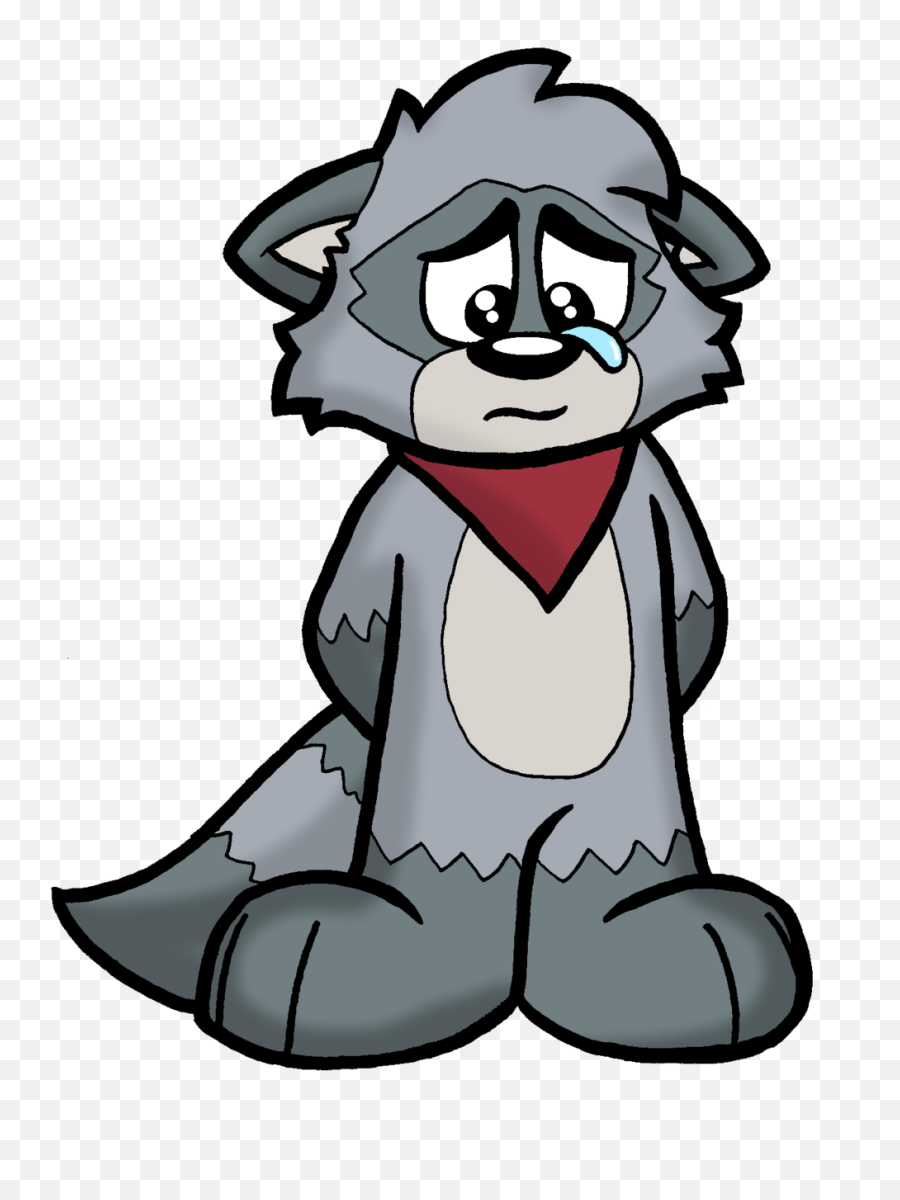 Sad Cartoon Raccoon Png - Sad Cartoons Emoji,Raccoon Emoji