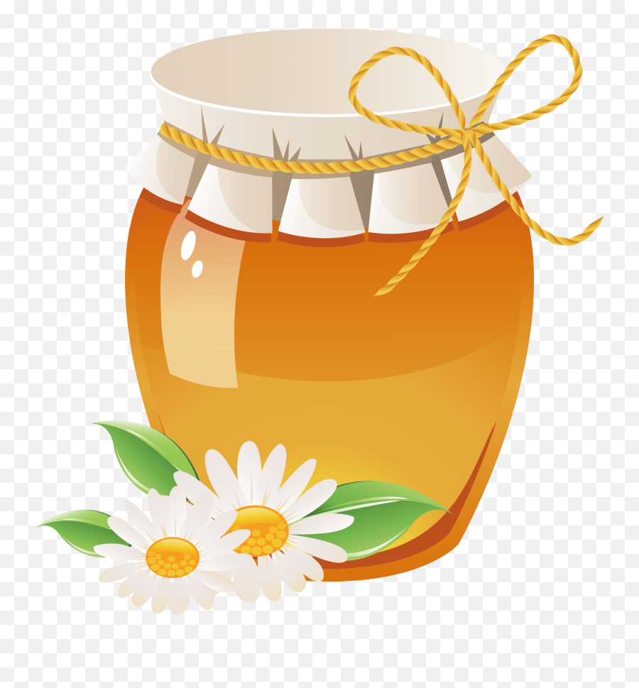 Transparent Honey Clipart Png - Jar Of Honey Png Emoji,Honey Emoji