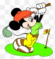 Golfer clipart mickey mouse Transparent - Mickey Mouse Coloring Pages Emoji