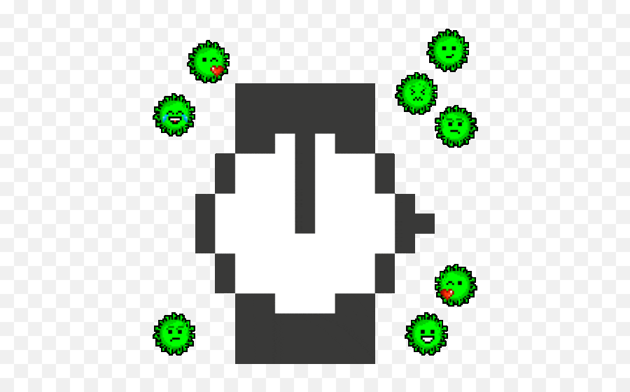 Corona Virus But Pixelated - Minecraft Golden Apple Gif Emoji,Emoji Hacker