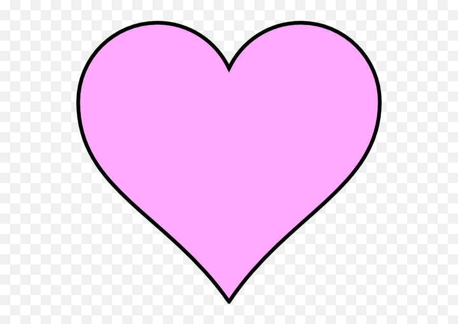 Pink Heart Outline Free Download On Clipartmag - Free Clip Art Pink Heart Emoji,Pink Heart Emoji Png