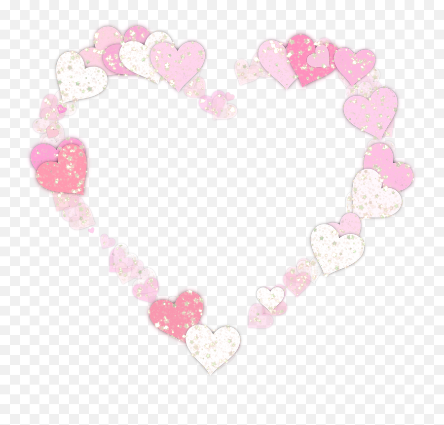 Heart Frame Glitter Confetti Love - Glitter Heart Frame Emoji,Heart Sparkle Emoji
