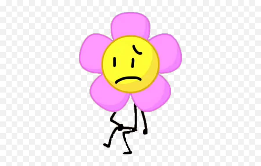 Bfdi Flower Sitting - Bfb Flower Body Emoji,Flower Emoticon