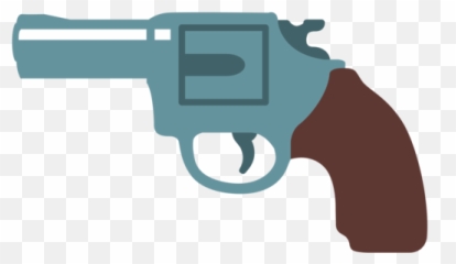 Pistol Emoji - Pistol Emoji Transparent Background,Gun Emoji