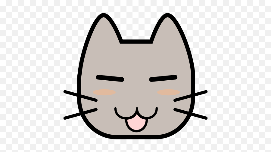 Image De Vecteur Pour Le Visage Du Chat - Cara De Gato Png Emoji,Cactus Emoji