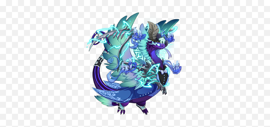 Send Me Your Favorite Dragons To Like Dragon Share - Blue Feathered Bones Flight Rising Emoji,Maneater Emoji