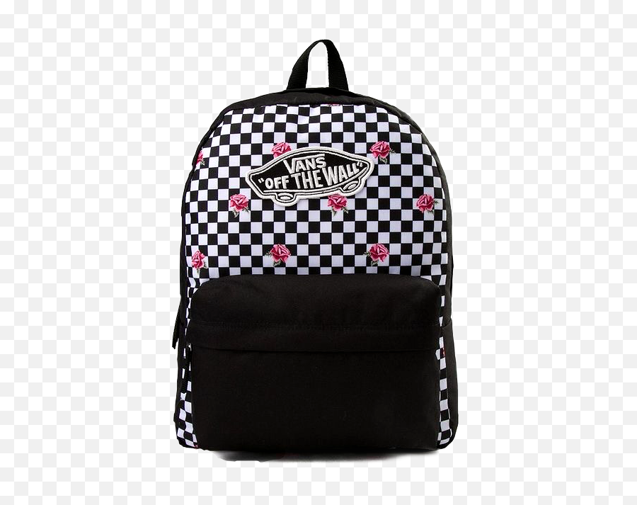 Largest Collection Of Free - Toedit Bookbag Stickers Vans Rose Checkered Realm Backpack Emoji,Emoji Book Bags