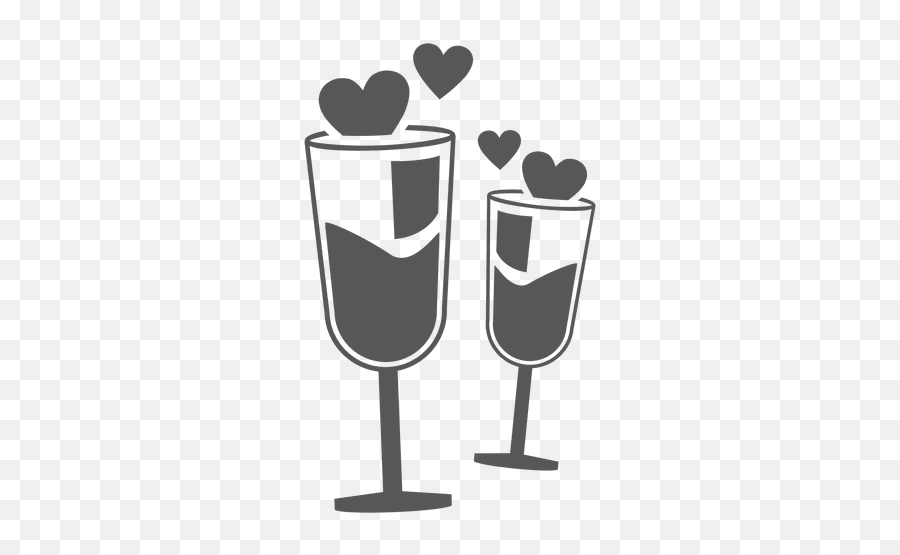 Wine Glasses With Hearts - Transparent Png U0026 Svg Vector File Copas Png Emoji,Champagne Glass Emoji