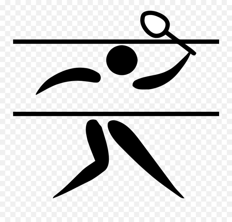 Olympic Sports Badminton Pictogram Png Svg Clip Art For Web - Badminton Emoji,Olympic Emoji