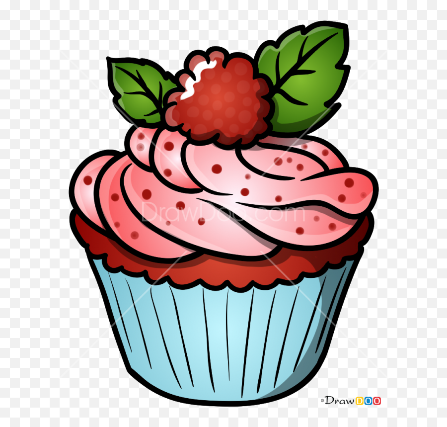 How To Draw Cupcake Desserts - Draw A Cupcake Emoji,Emoji Cupcake Cake