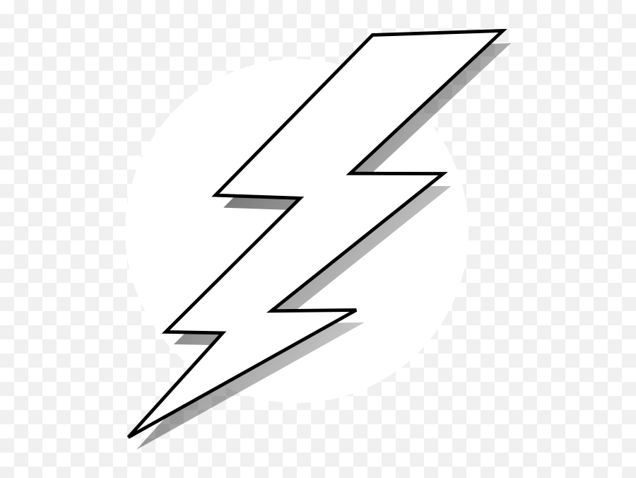 Black And White Lightning Bolt Clip Art At Clker Vector Clip - Lighting Bolt Print Out Emoji,Thunderbolt Emoji
