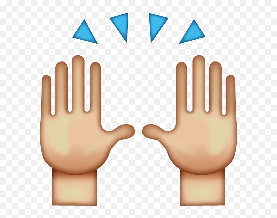 Download High Five Emoji Icon - Hands Emoji Transparent Background,Arms Up Emoji