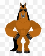 Samuillevich - Yoga And Horse Cartoon Emoji,Cigar Emoji