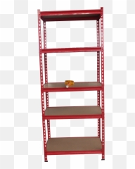 Red Boltless Warehouse Shelf Metal - Anaqueles Png Emoji,Heavy Metal Emoticons