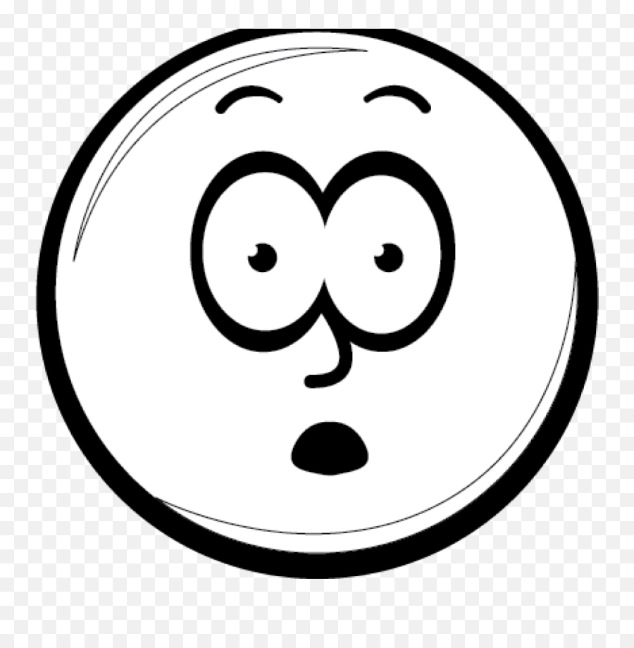 Google Clipart Smiley Face Google - Drawing Of A Shocked Face Emoji,Black And White Smiley Face Emoji