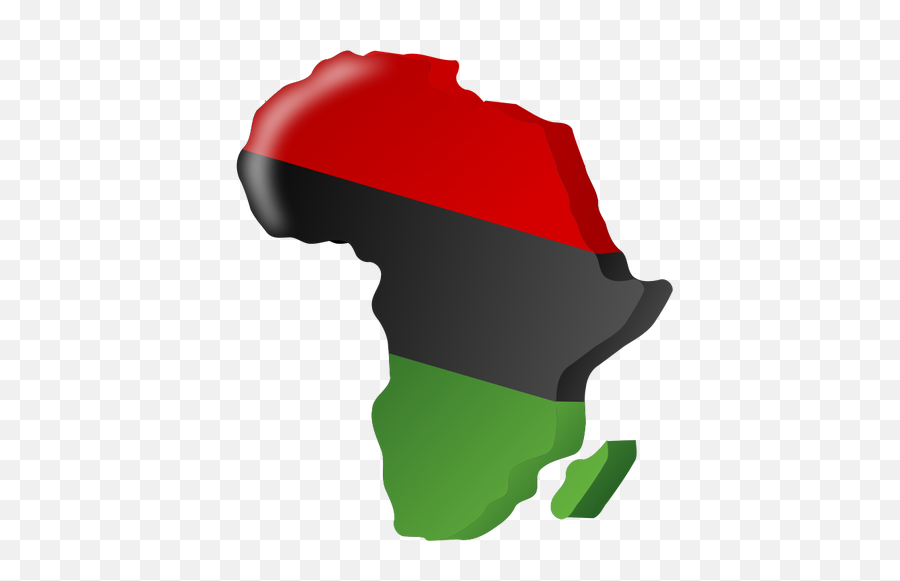 Gambian Flag In Shape Of Africa Vector Clip Art - Continent Of Africa Clipart Emoji,Gay Pride Flag Emoji