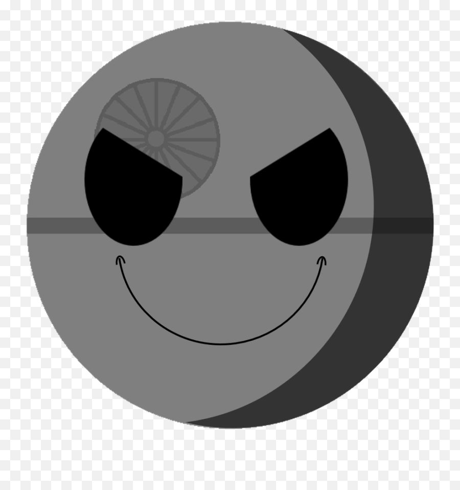 Death Star - Smiley Emoji,Death Emoticon