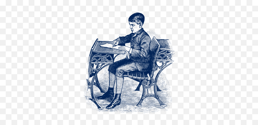 Boy At School - Victorian Schoolroom Clipart Emoji,Rocking Chair Emoji