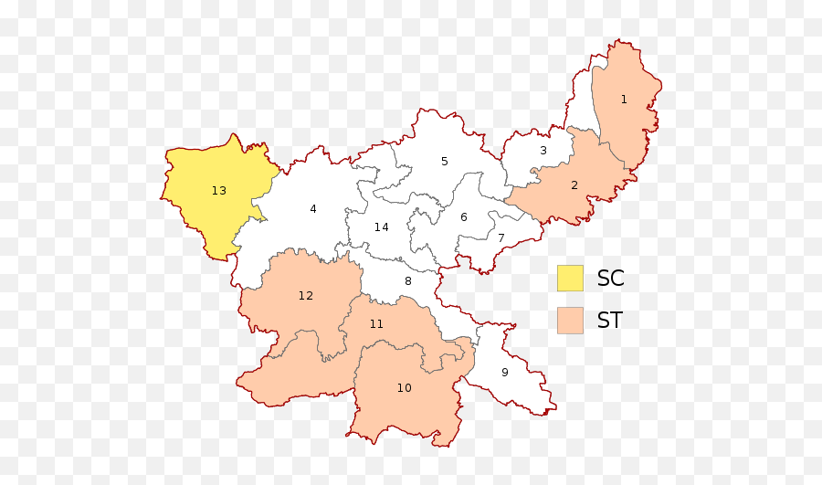 Jharkhand Wahlkreise Lok Sabha - Lok Sabha Seats In Jharkhand Emoji,Emoji Sc