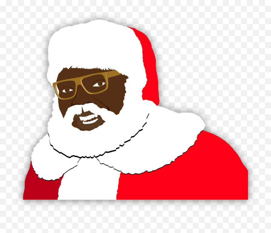 Real Chocolate Santa - Black Santa Claus Png Transparent Emoji,Santa Emoji