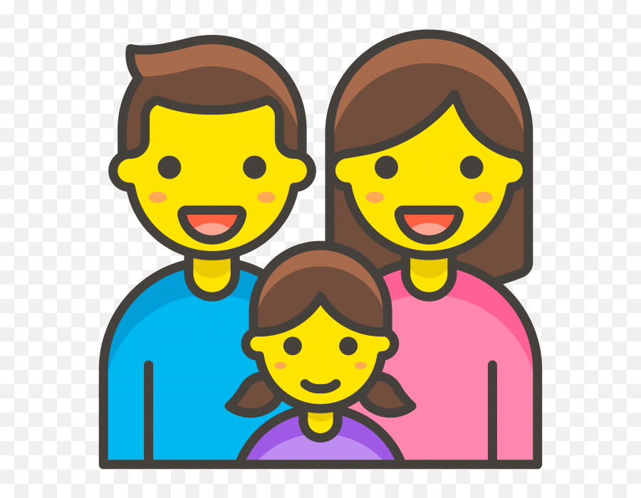 Family Man Woman Girl Emoji - Emojis De Whatsapp Familia,Girl Emoji
